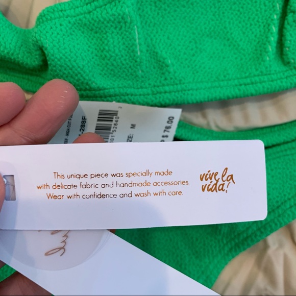 PILYQ -PQ - Kiwi Reef Ring Halter Full Bikini Set - Picture 7 of 9